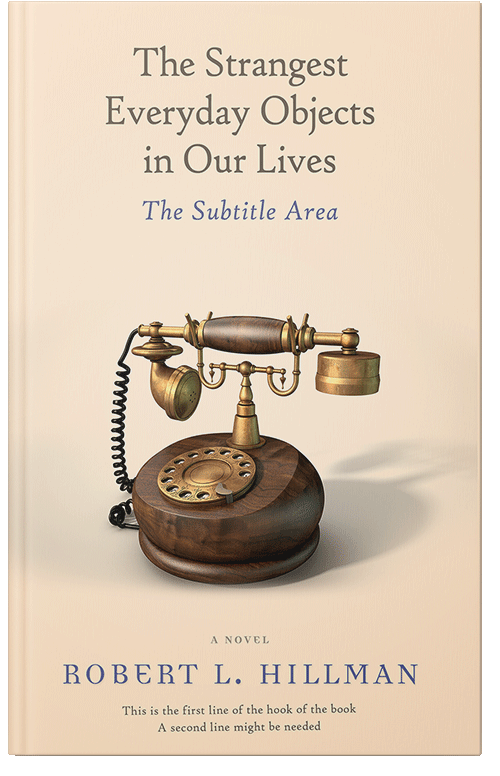 Front view of Premade Business Book Cover - Champagne