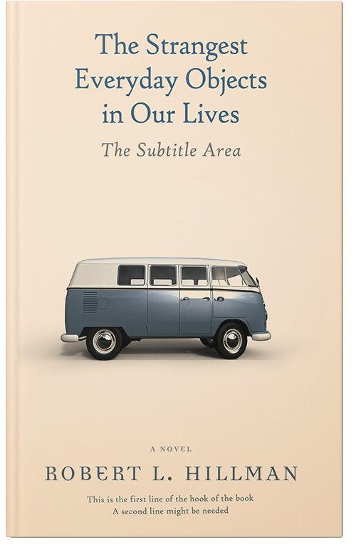 Front view of Premade Travel Book Cover - Champagne