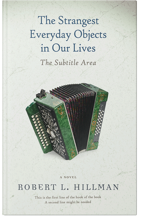 Front view of Premade Abstract Book Cover - Cararra