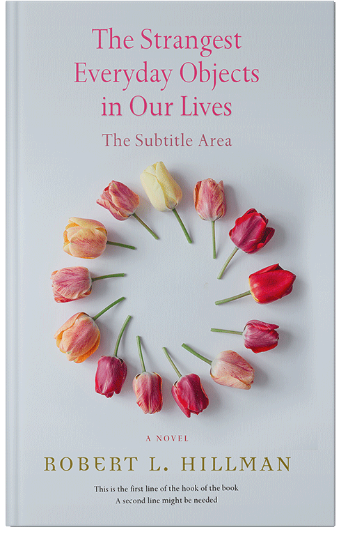 Front view of Premade Poetry Book Cover - Iron