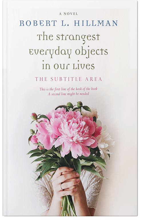 Front view of Premade Literary Fiction Book Cover - Soft Peach