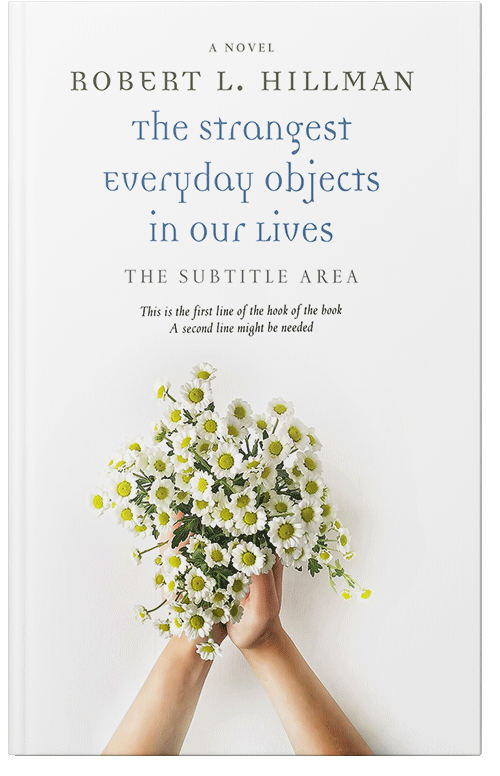 Front view of Premade Poetry Book Cover - Pampas