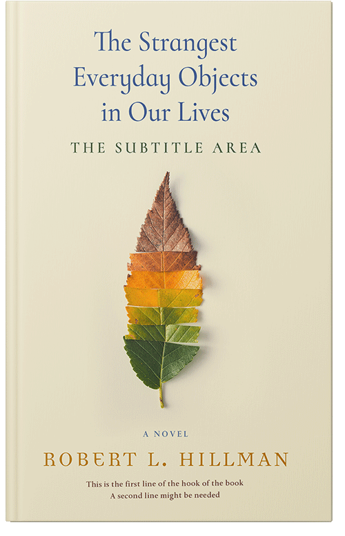 Front view of Premade Poetry Book Cover - Parchment