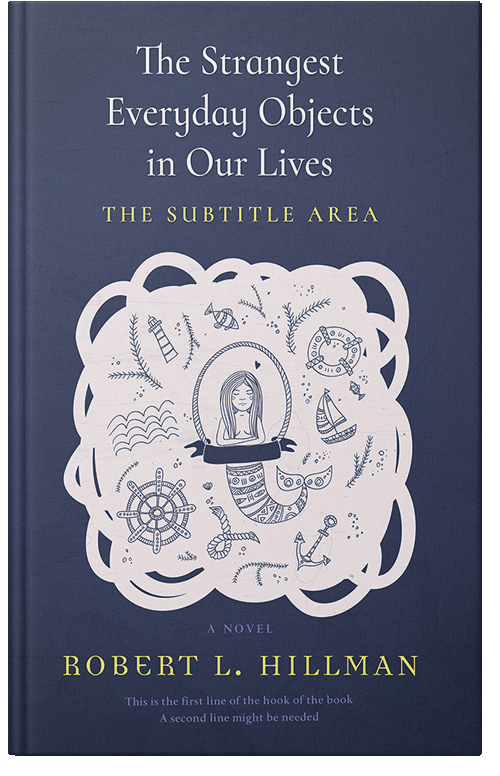 Front view of Premade Surreal Book Cover - Pickled Bluewood