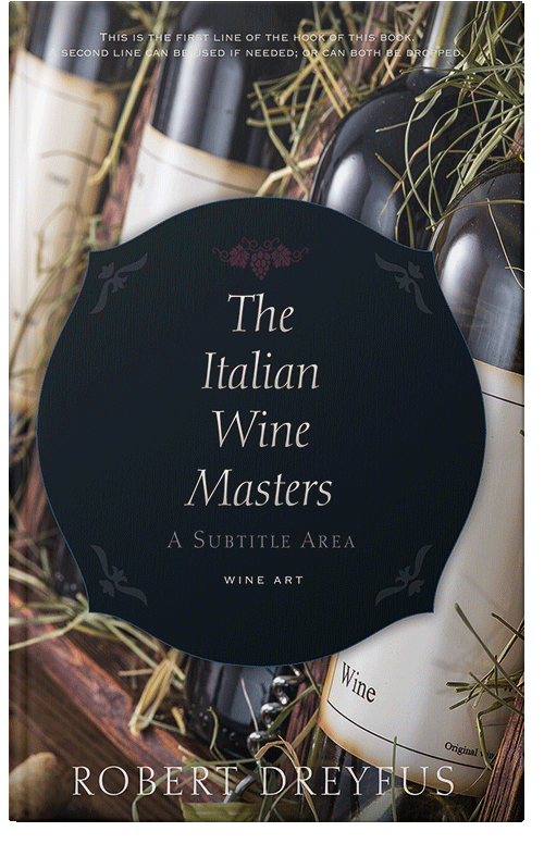 Front view of Premade Cookbooks & Food & Wine Book Cover - Bison Hide