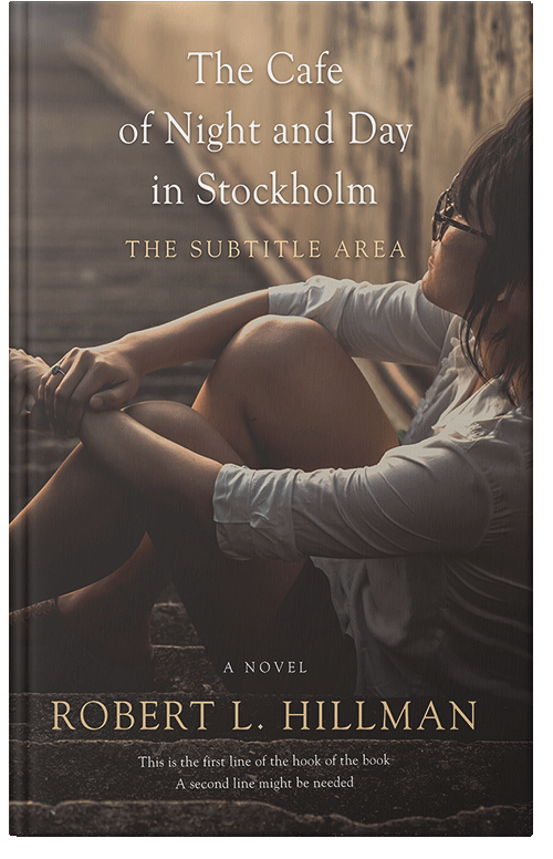 Front view of Premade Teen & Young Adult Book Cover - Taupe