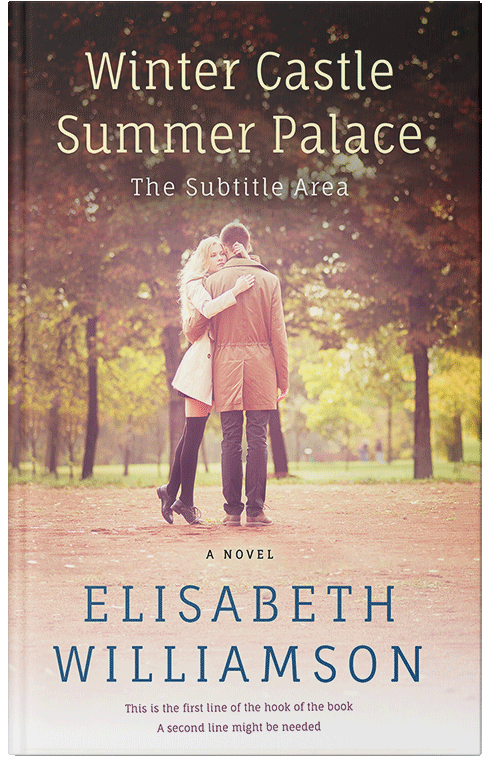 Front view of Premade Romance Book Cover - Almond