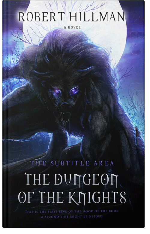 Front view of Premade Fantasy Book Cover - Periwinkle Gray