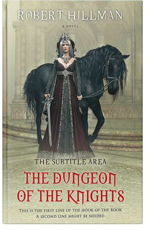 Front view of Premade Fantasy Book Cover - Taupe Gray