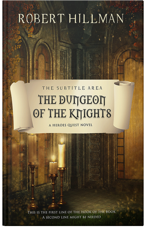 Front view of Premade Fantasy Book Cover - Brandy