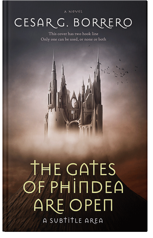 Front view of Premade Fantasy Book Cover - Cocoa Brown