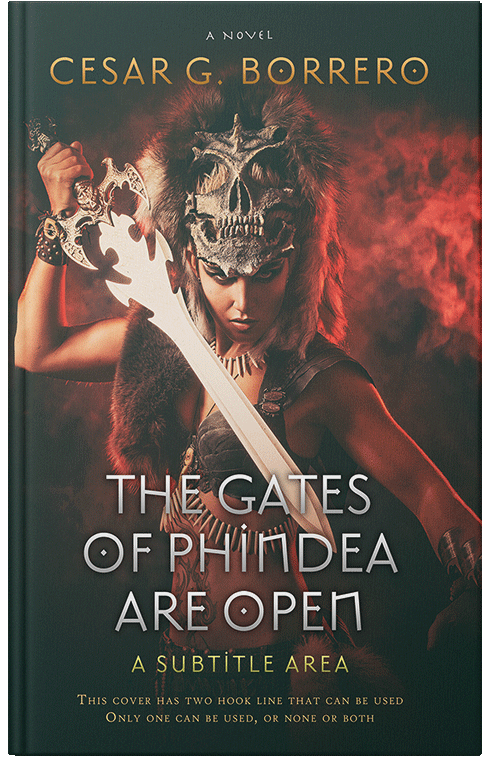 Front view of Premade Fantasy Book Cover - Heavy Metal