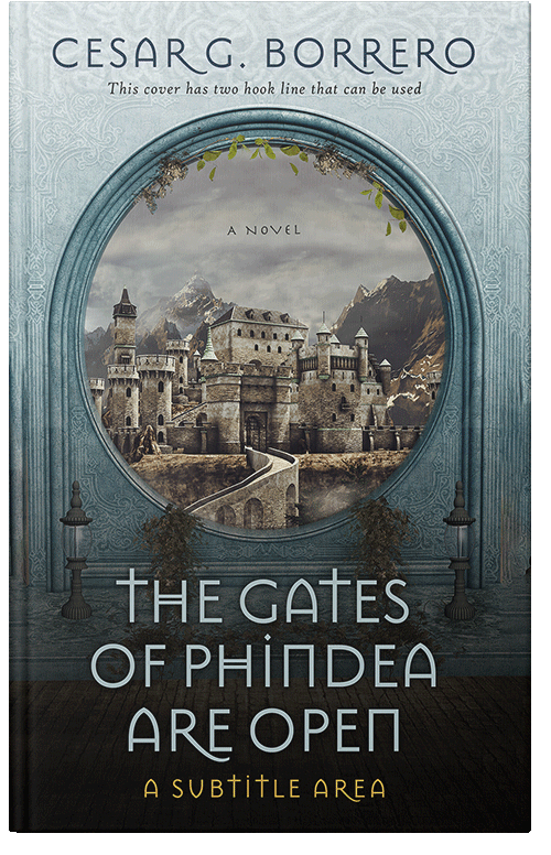 Front view of Premade Fantasy Book Cover - Outer Space