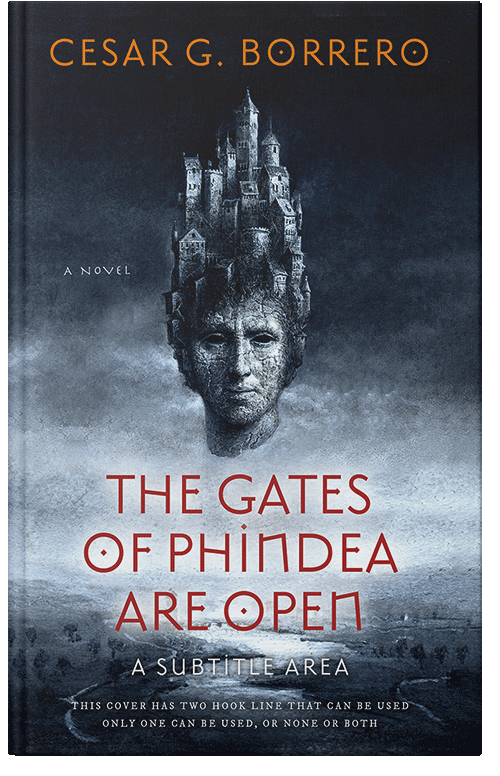 Front view of Premade Fantasy Book Cover - French Gray