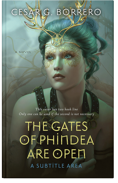 Front view of Premade Fantasy Book Cover - Kelp