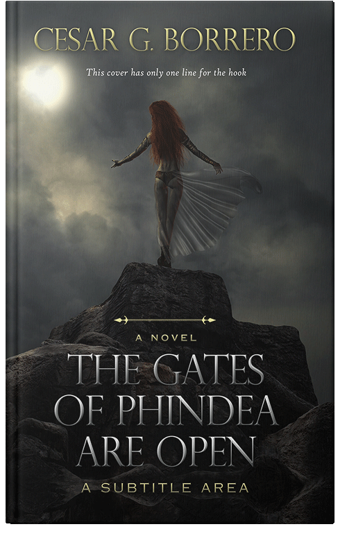 Front view of Premade Fantasy Book Cover - Heavy Metal
