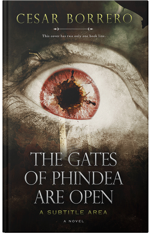 Front view of Premade Horror Book Cover - Coral Reef