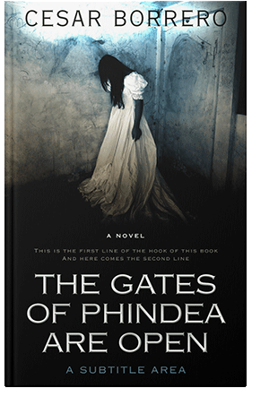 Pre Made Book Cover Powder Ash