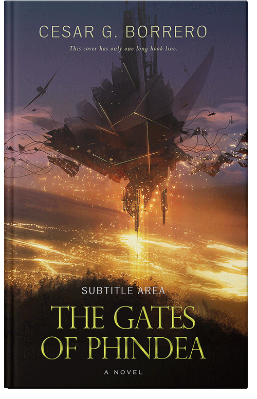 Front view of Premade Science Fiction Book Cover - Tussock