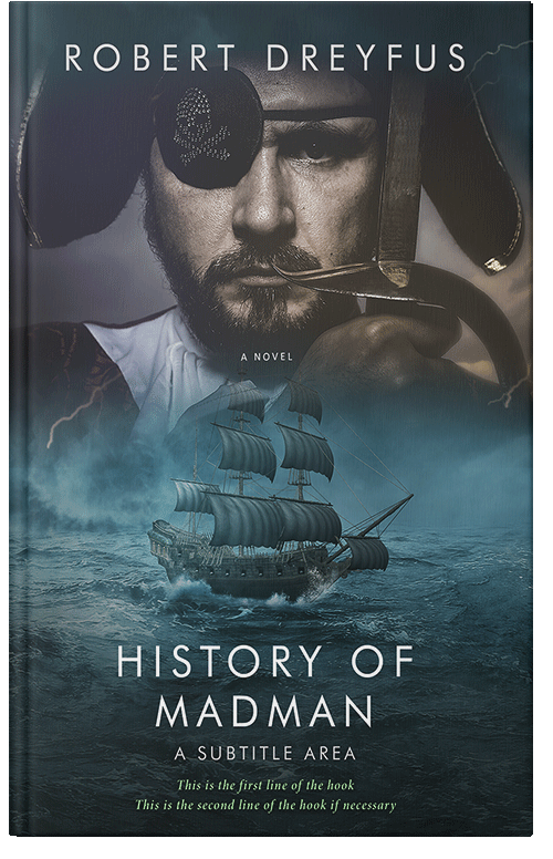 Front view of Premade Historical Book Cover - Outer Space