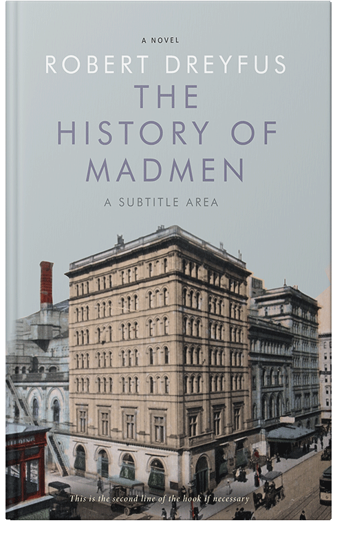 Front view of Premade Historical Book Cover - Gray Nickel