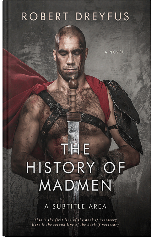 Front view of Premade Historical Book Cover - Cocoa Brown