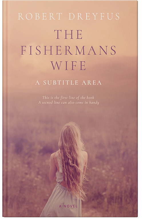 Front view of Premade Romance Book Cover - Old Rose