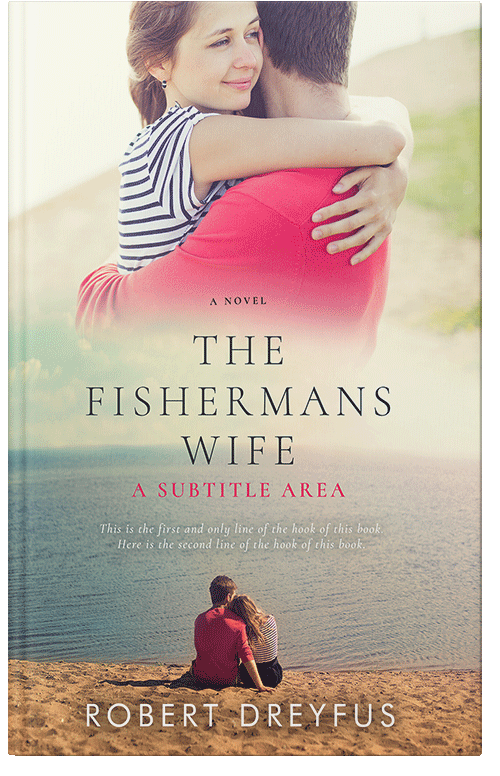 Front view of Premade Romance Book Cover - Soft Amber