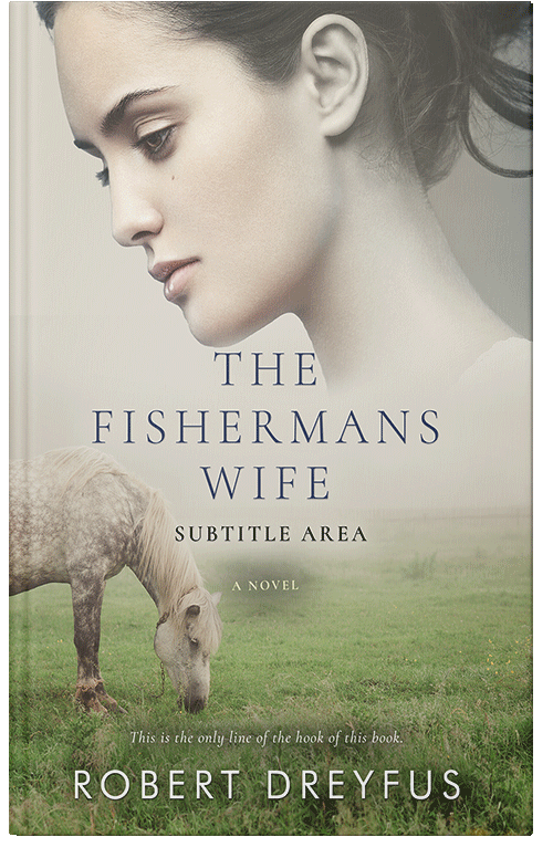 Front view of Premade Romance Book Cover - Foggy Gray