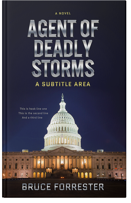 Front view of Premade Action & Adventure Book Cover - Malta