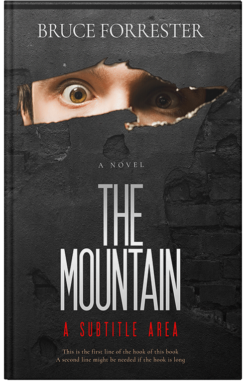 Front view of Premade Abstract Book Cover - Mine Shaft