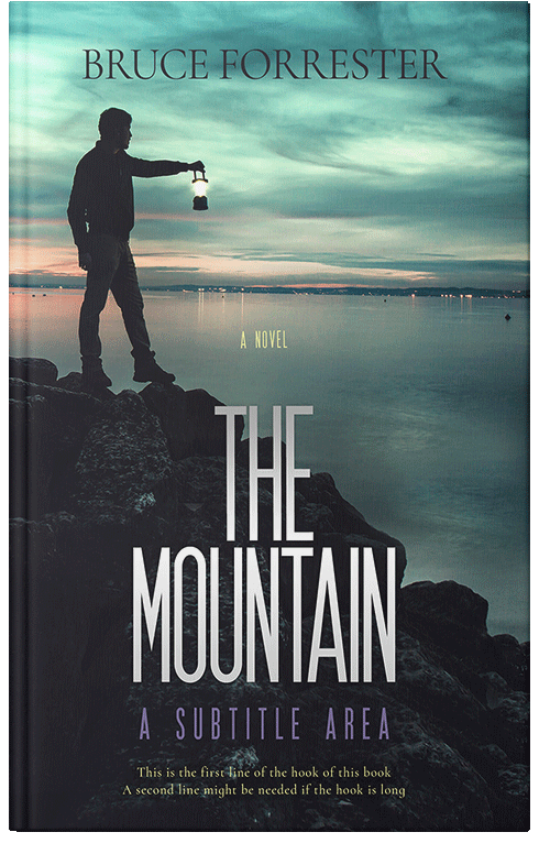 Front view of Premade Mystery & Thriller & Suspense Book Cover - Outer Space