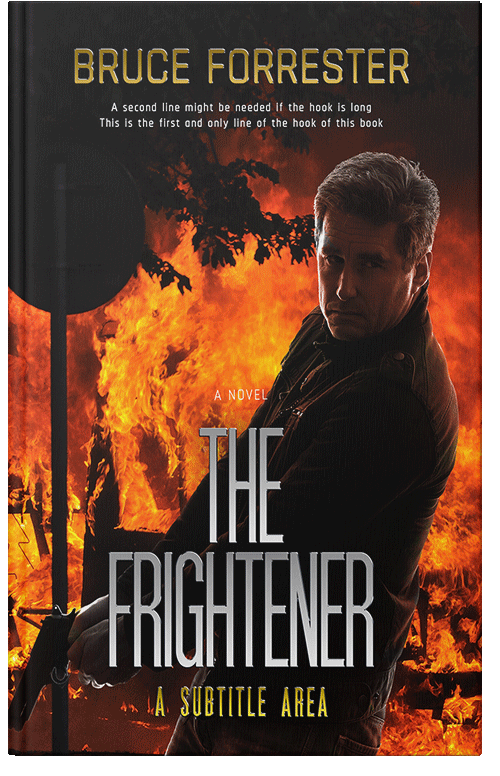 Front view of Premade Mystery & Thriller & Suspense Book Cover - Coffee Bean