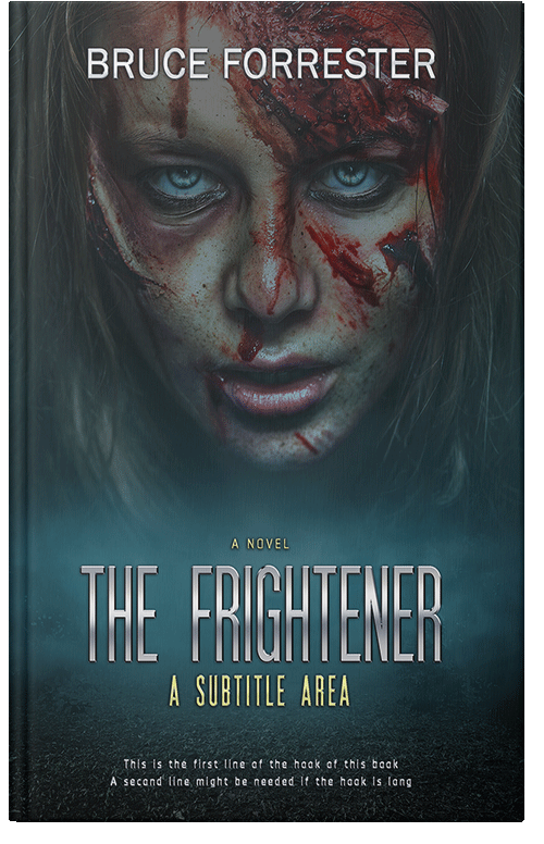 Front view of Premade Mystery & Thriller & Suspense Book Cover - Outer Space