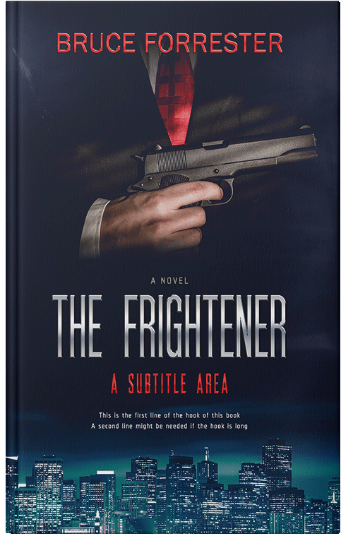 Front view of Premade Action & Adventure Book Cover - Ebony