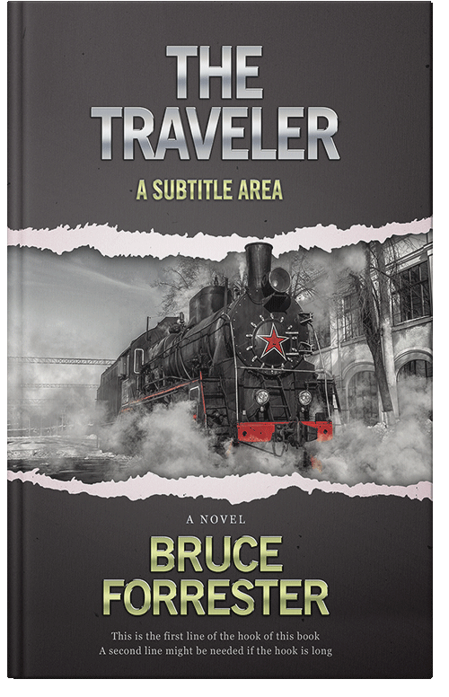 Front view of Premade Action & Adventure Book Cover - Mine Shaft