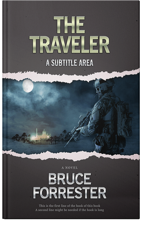 Front view of Premade Mystery & Thriller & Suspense Book Cover - Shark