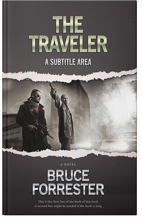 Front view of Premade Mystery & Thriller & Suspense Book Cover - Timberwolf