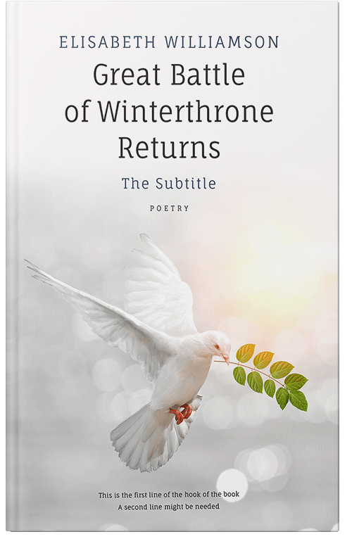 Front view of Premade Poetry Book Cover - Mercury