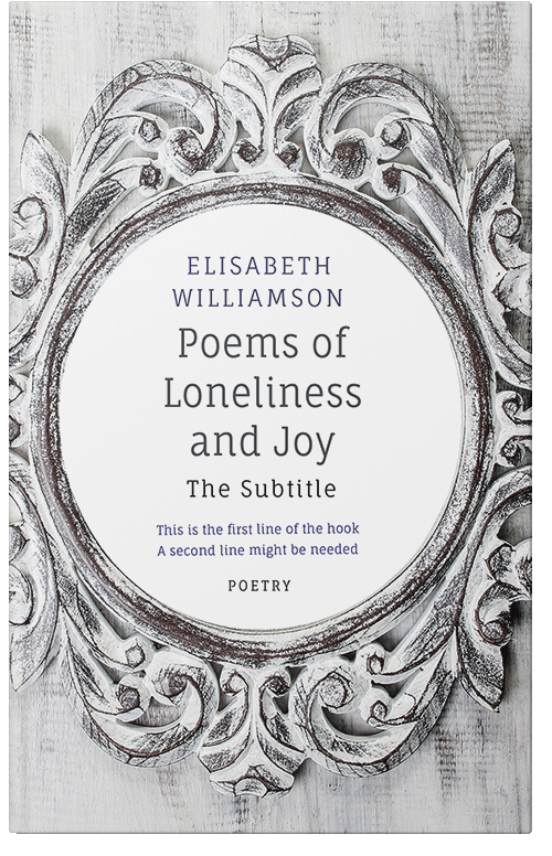 Front view of Premade Poetry Book Cover - Iron