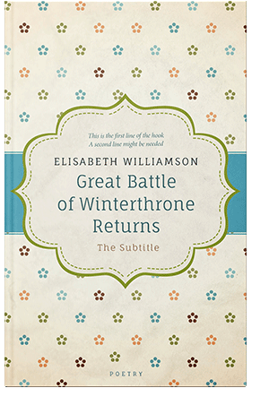 Pre Made Book Cover Quarter Spanish White