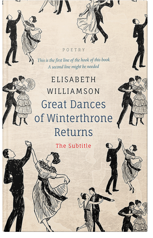 Front view of Premade Historical Book Cover - Albescent White