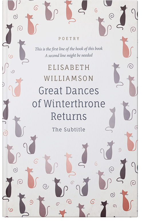 Front view of Premade Poetry Book Cover - Athens Gray