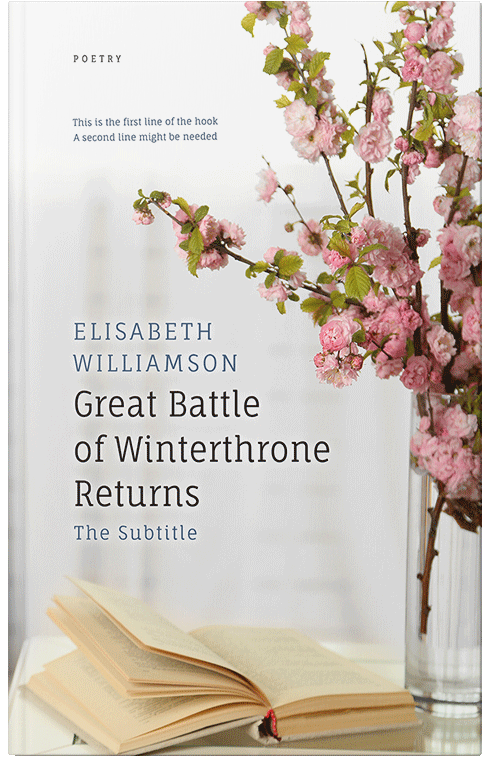 Front view of Premade Poetry Book Cover - Pearl Bush