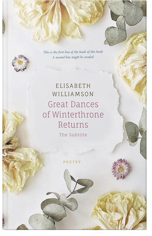 Front view of Premade Romance Book Cover - Satin Linen