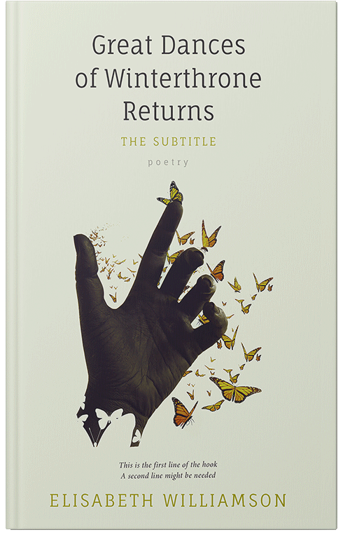 Front view of Premade Poetry Book Cover - Willow Brook