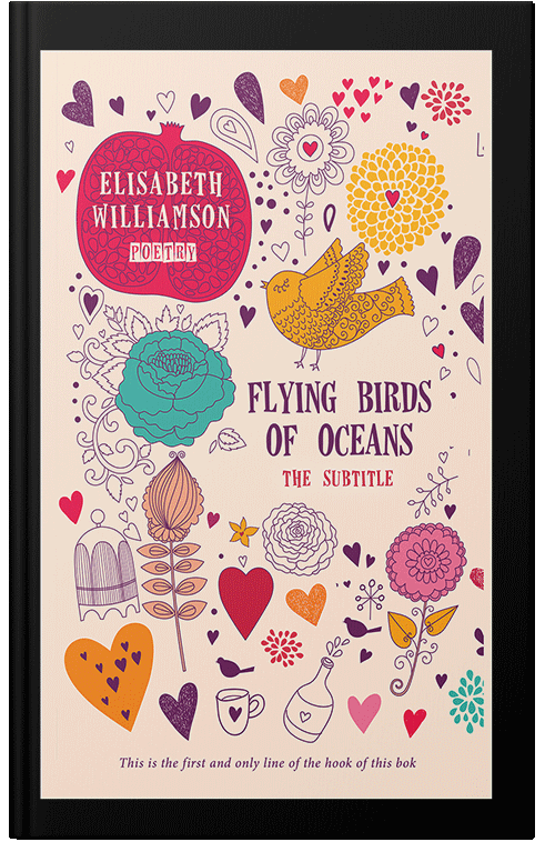 Front view of Premade Romance Book Cover - Maroon Flush