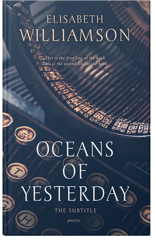 Front view of Premade Poetry Book Cover - Cloud Burst