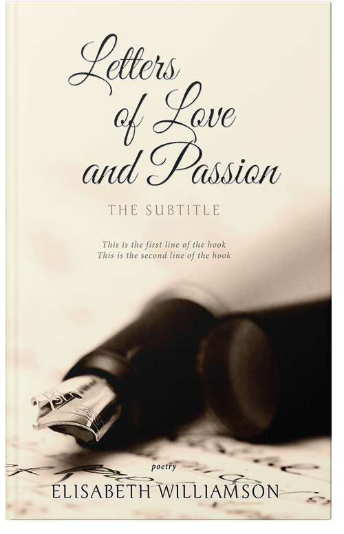 Front view of Premade Poetry Book Cover - Eternity