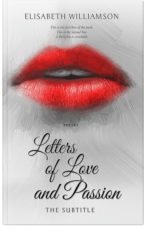 Front view of Premade Abstract Book Cover - Alto